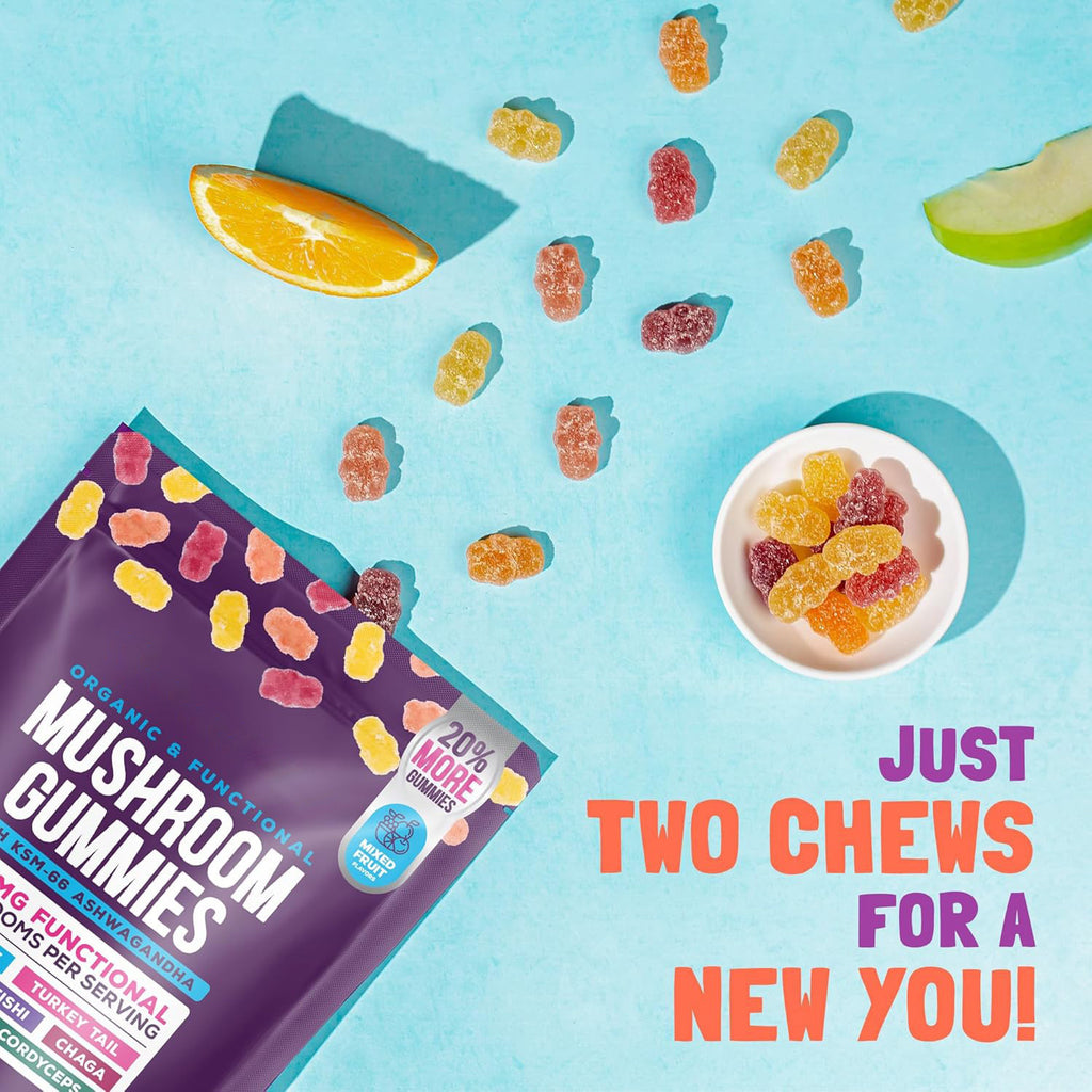 Thunderbirds Rise - 7 Mushroom and Ashwagandha Gummies UK