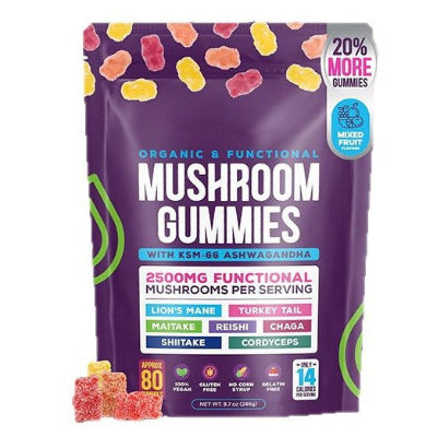 Thunderbirds Rise - 7 Mushroom and Ashwagandha Gummies UK