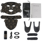 LED face and neck therapy mask with full coverage skincare design