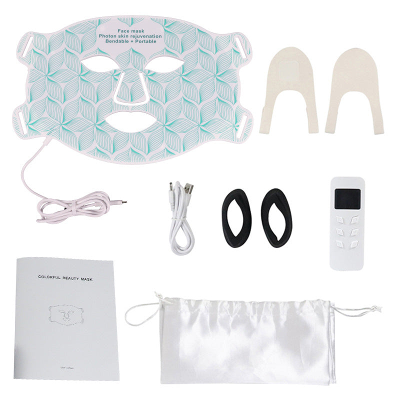Professional at-home LED skincare mask with red and near infrared wavelengths